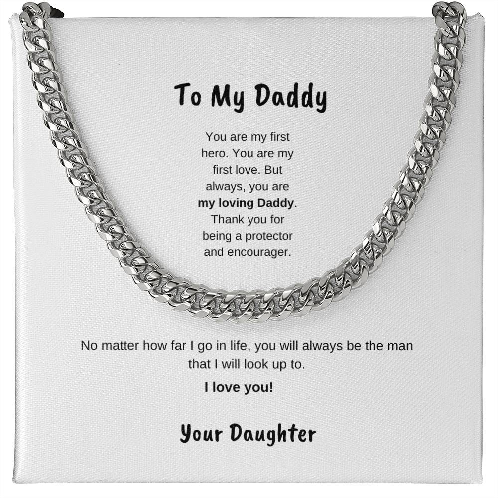 To My daddy | Cuban Link Necklace