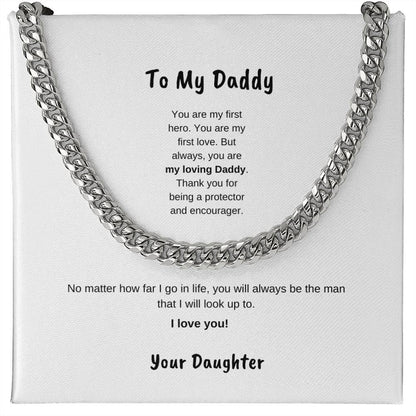 To My daddy | Cuban Link Necklace