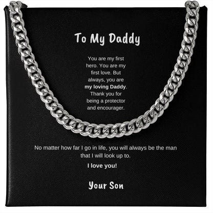 To My Daddy | Cuban Link Necklace