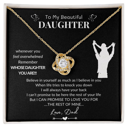 To My Daughter | Believe In Yourself |Love Knot