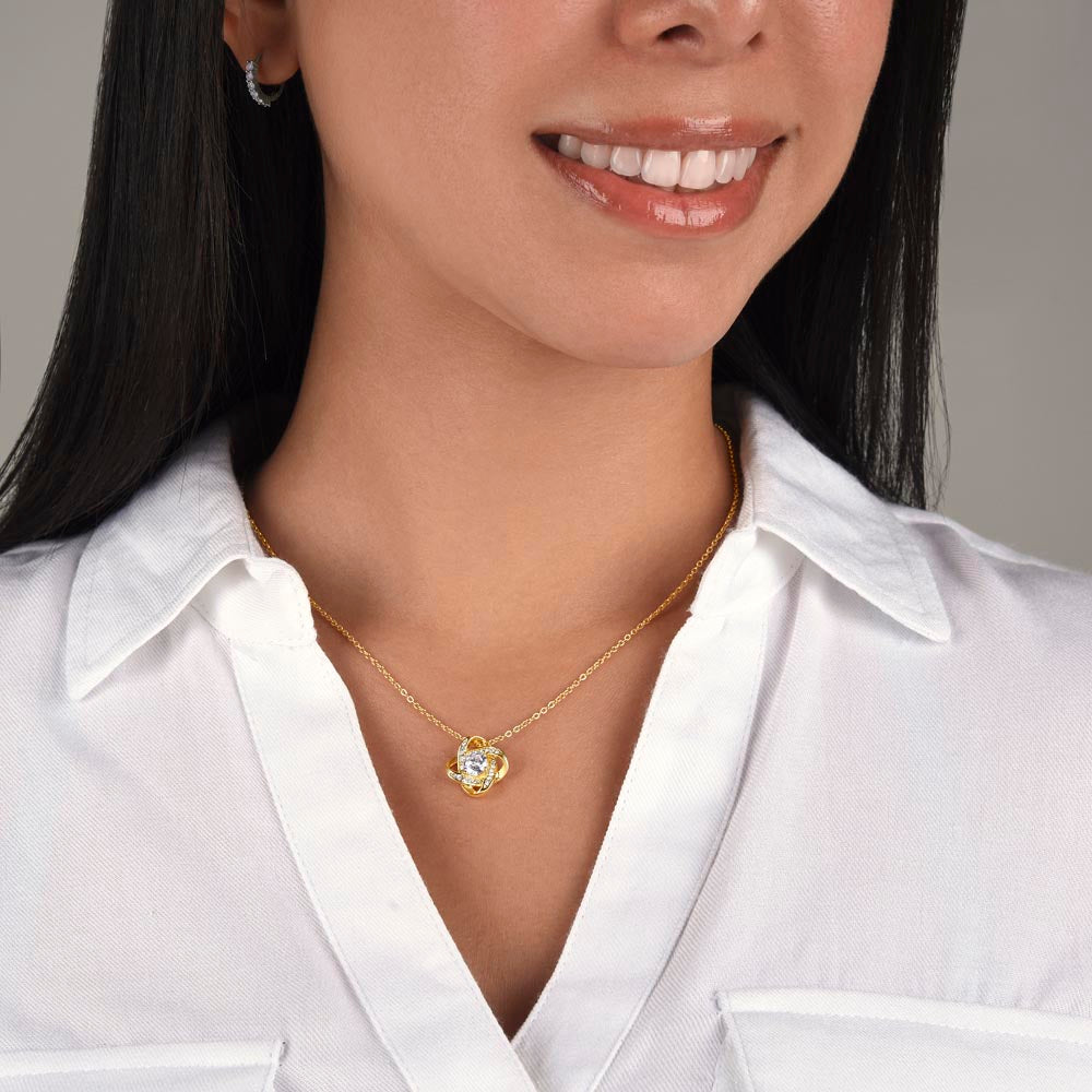 My Daughter | Cherish the adventure - Love Knot Necklace
