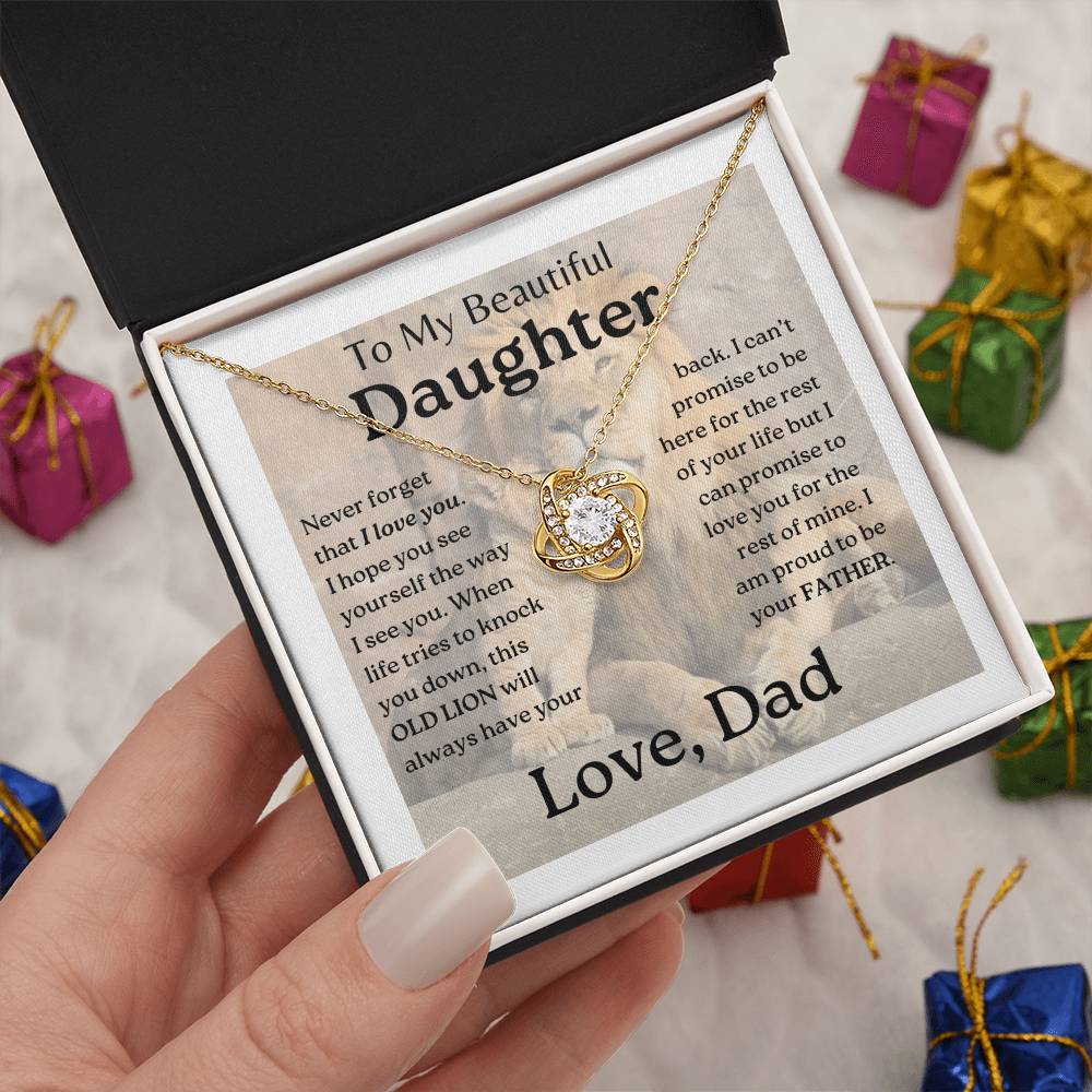 My Daughter | This old lion - Love Knot Necklace