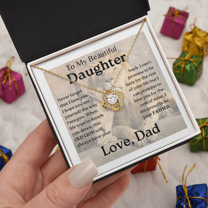 My Daughter | This old lion - Love Knot Necklace