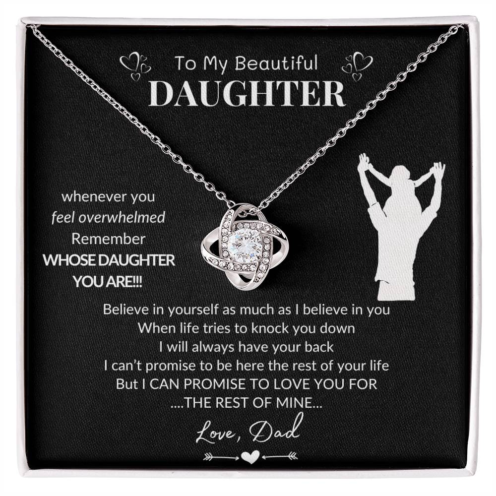 To My Daughter | Believe In Yourself |Love Knot