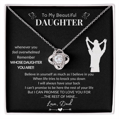 To My Daughter | Believe In Yourself |Love Knot