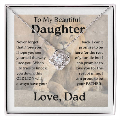 My Daughter | This old lion - Love Knot Necklace
