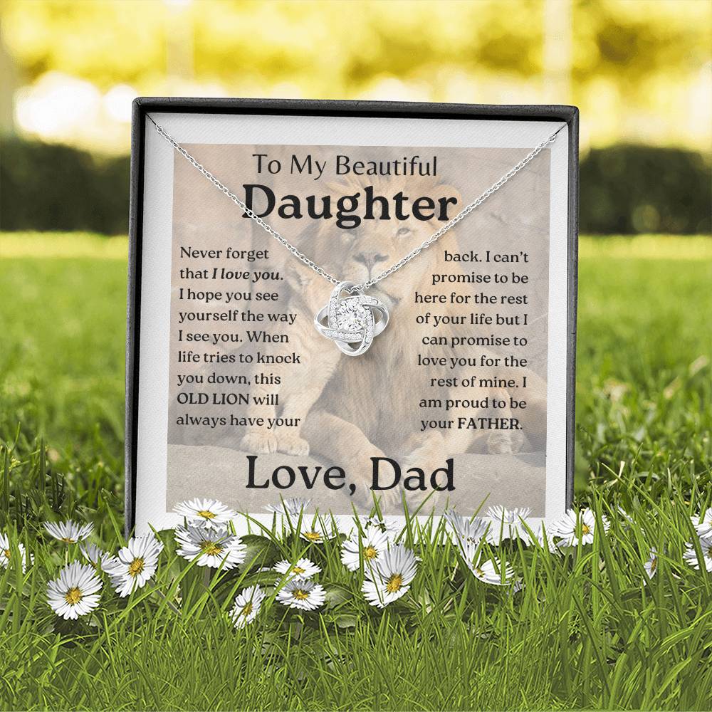 My Daughter | This old lion - Love Knot Necklace