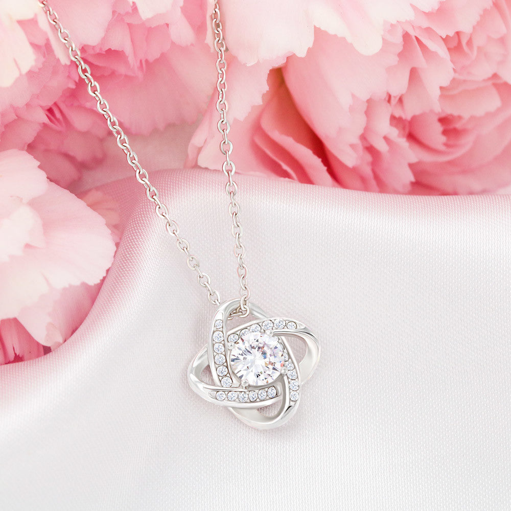 My Daughter | Dad has your back - Love Knot Necklace