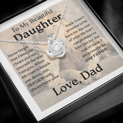 My Daughter | This old lion - Love Knot Necklace