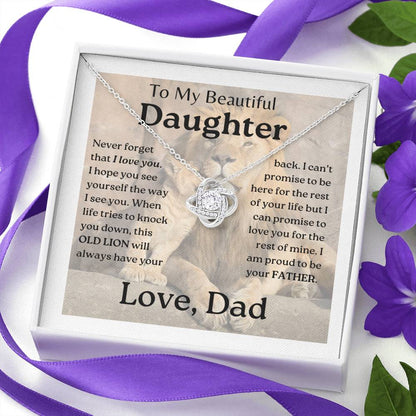 My Daughter | This old lion - Love Knot Necklace
