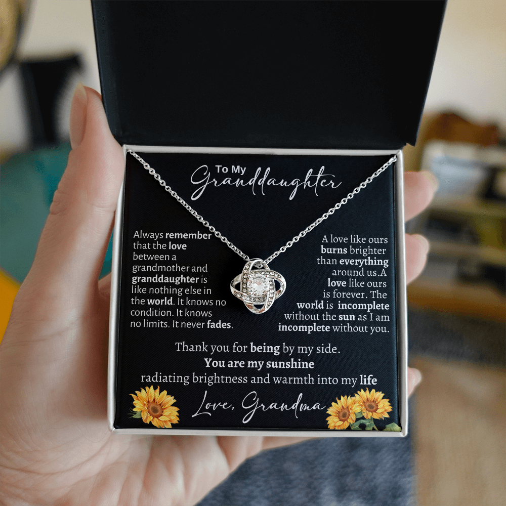 To My Granddaughter / From Grandma / Love Knot