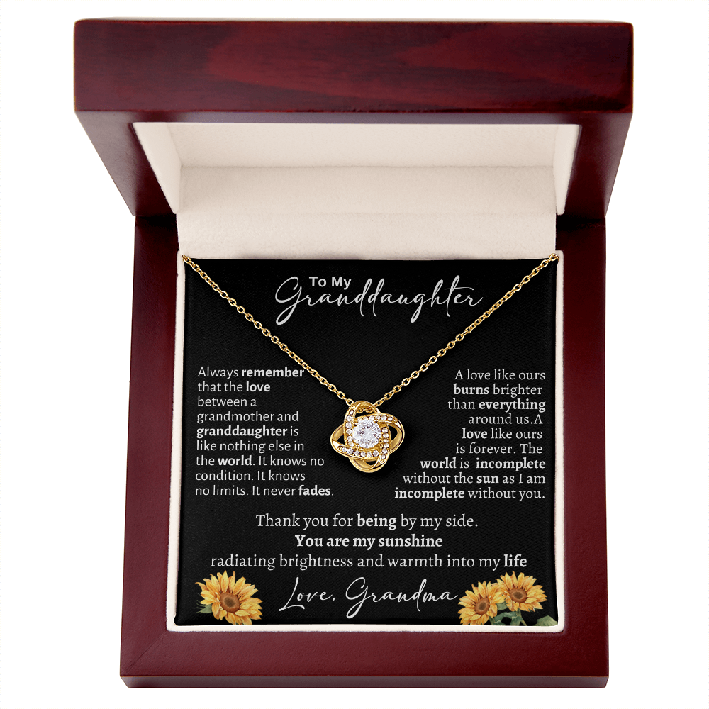 To My Granddaughter / From Grandma / Love Knot