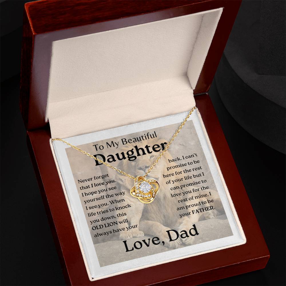 My Daughter | This old lion - Love Knot Necklace