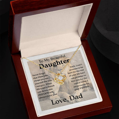 My Daughter | This old lion - Love Knot Necklace