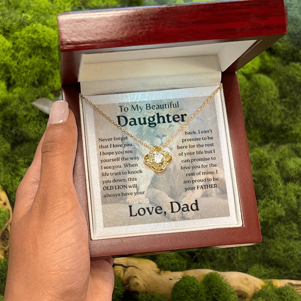 My Daughter | This old lion - Love Knot Necklace