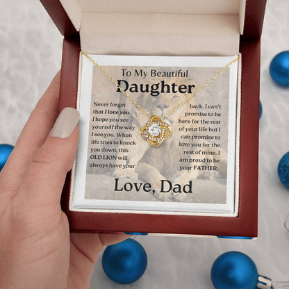 My Daughter | This old lion - Love Knot Necklace