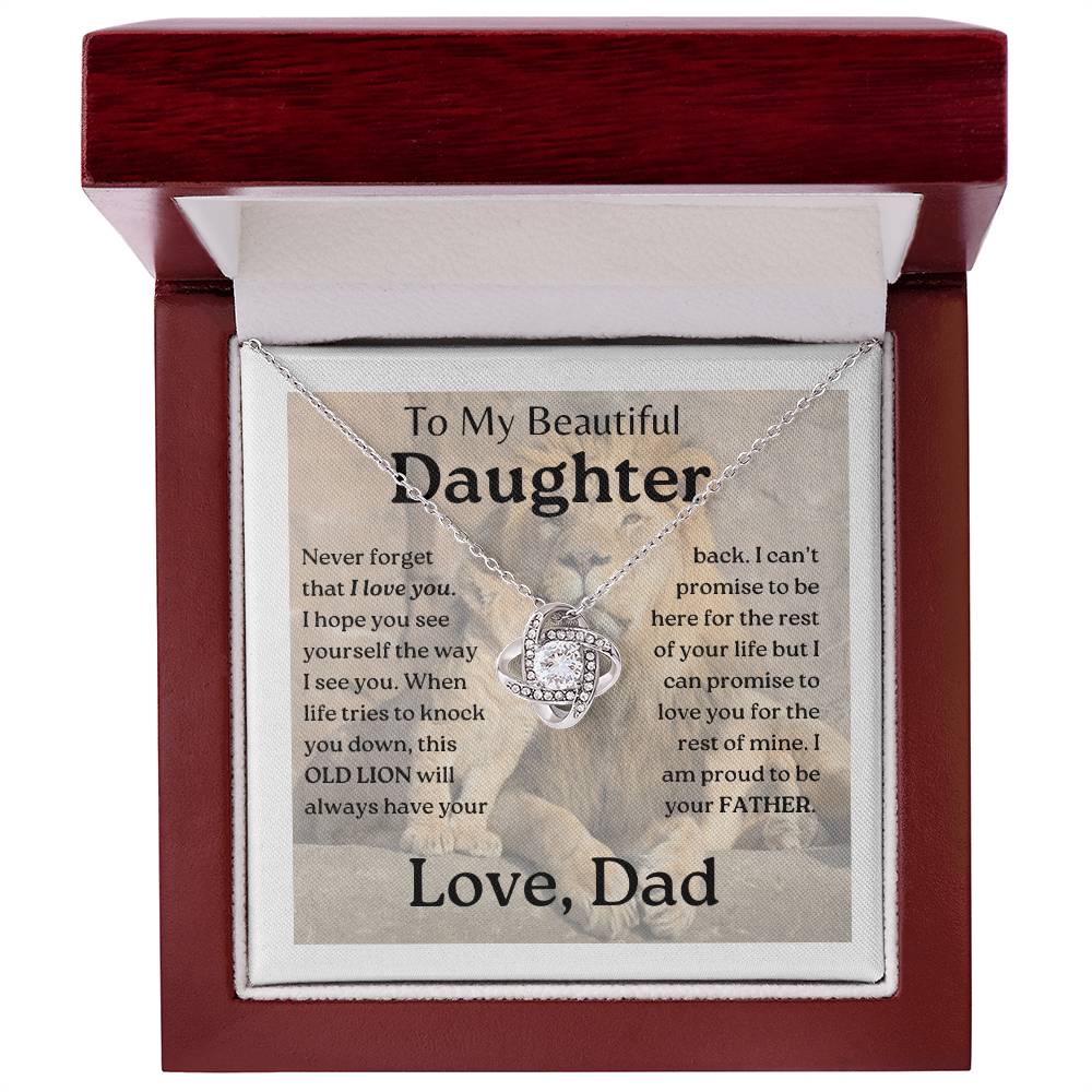 My Daughter | This old lion - Love Knot Necklace