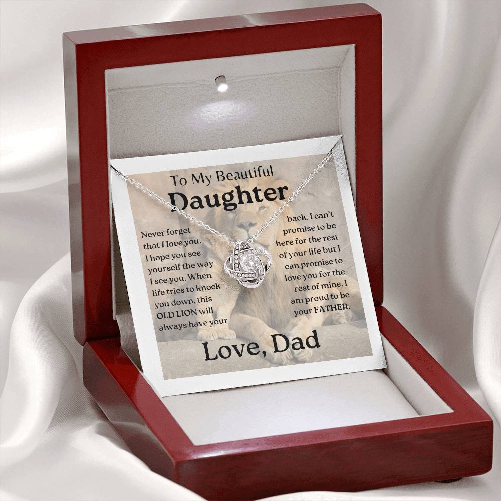 My Daughter | This old lion - Love Knot Necklace