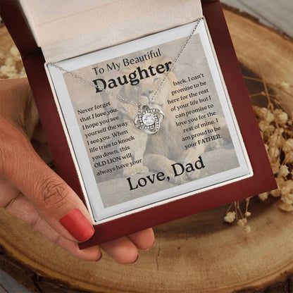 My Daughter | This old lion - Love Knot Necklace
