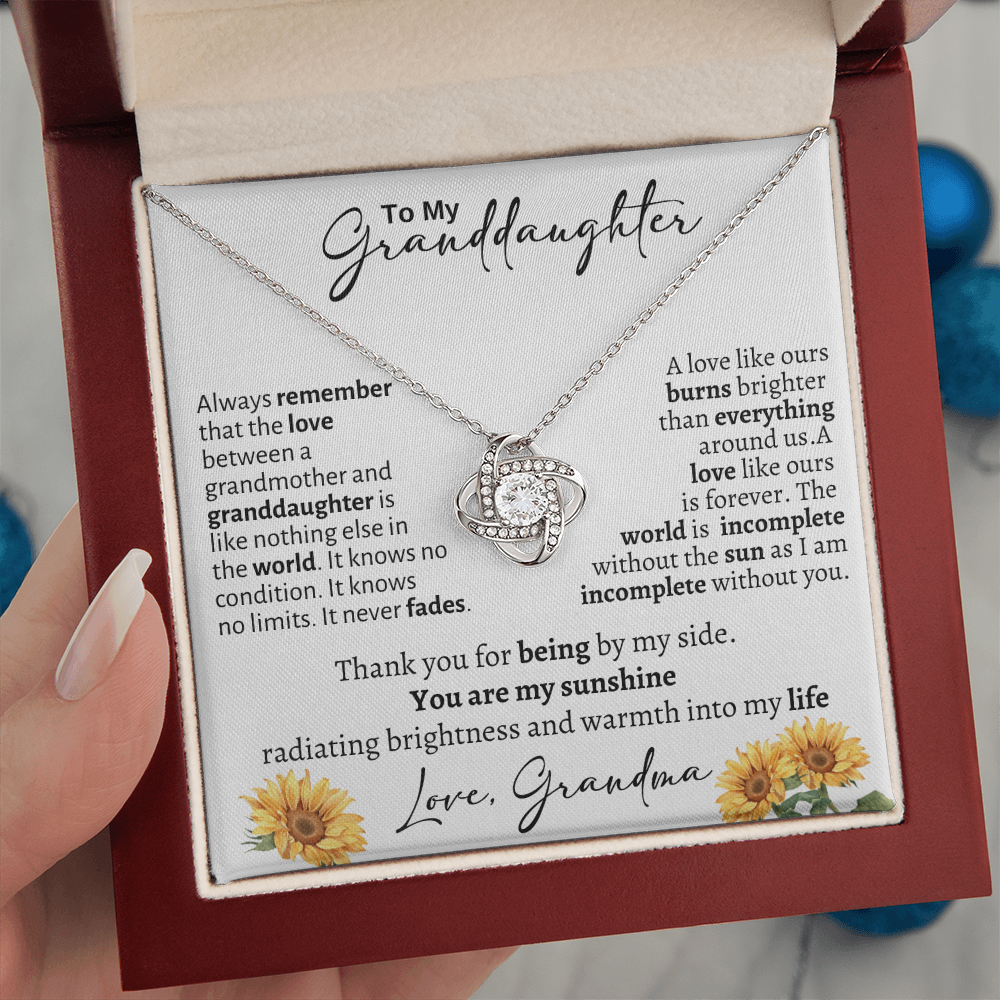 To My Granddaughter / From Grandma / Love Knot