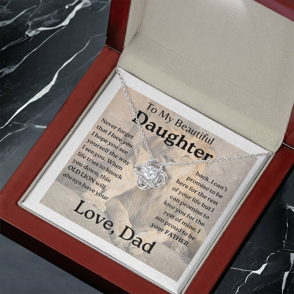 My Daughter | This old lion - Love Knot Necklace