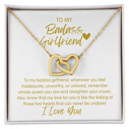 Badass Girlfriend | The Queen - Interlocking Hearts Necklace