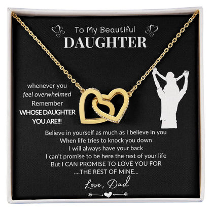 To My Daughter | Interlocking Hearts