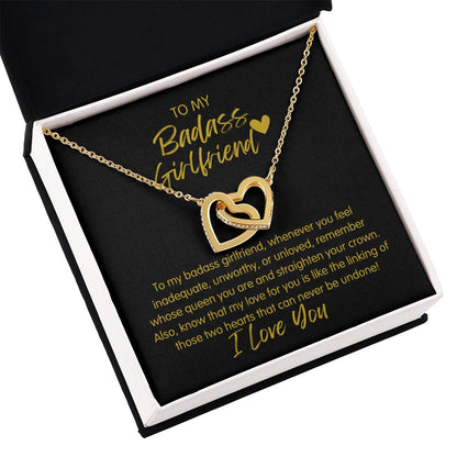 Badass Girlfriend | The Queen - Interlocking Hearts Necklace