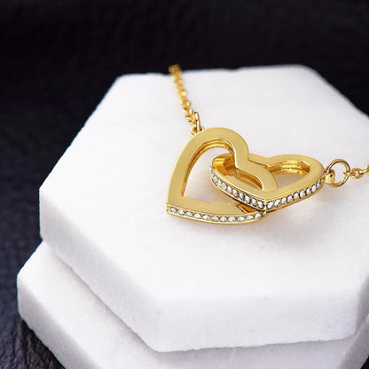 Badass Wife | The Queen - Interlocking Hearts Necklace