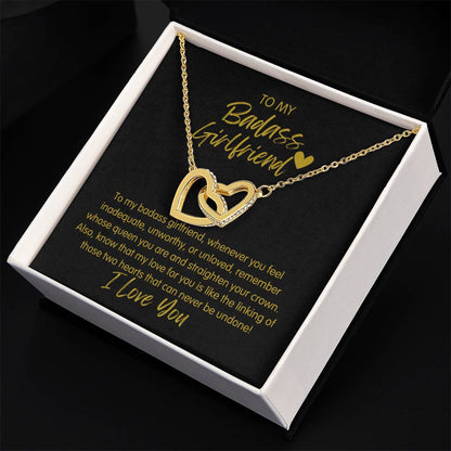 Badass Girlfriend | The Queen - Interlocking Hearts Necklace