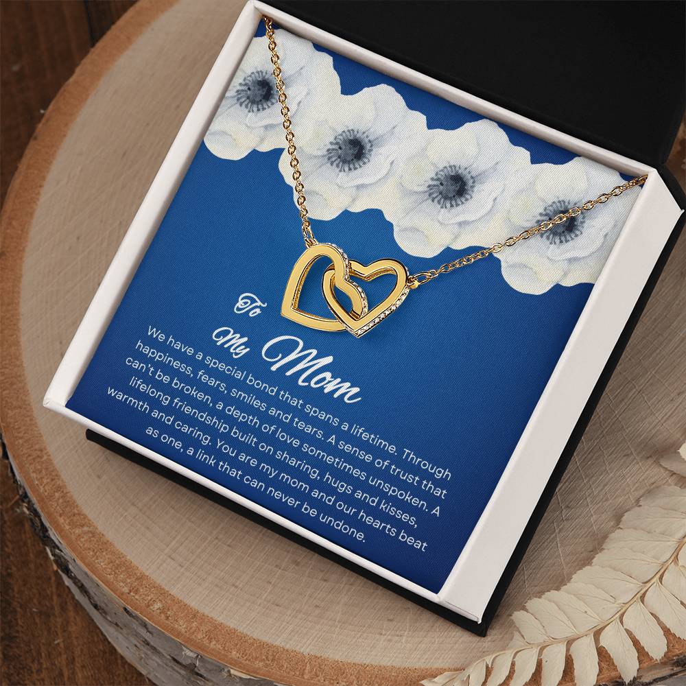 To My Mom | Special Bond - Interlocking Hearts Necklace