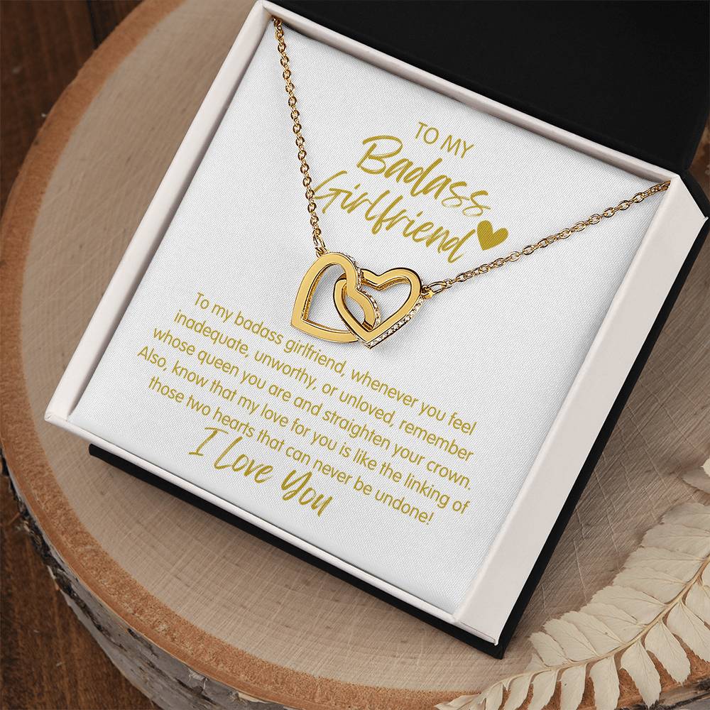 Badass Girlfriend | The Queen - Interlocking Hearts Necklace