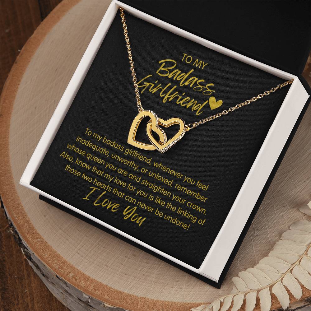 Badass Girlfriend | The Queen - Interlocking Hearts Necklace