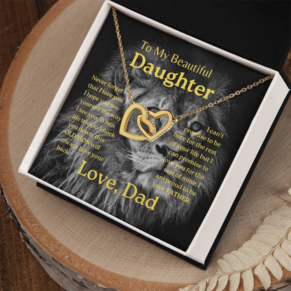 My Daughter | This old lion - Interlocking Hearts Necklace