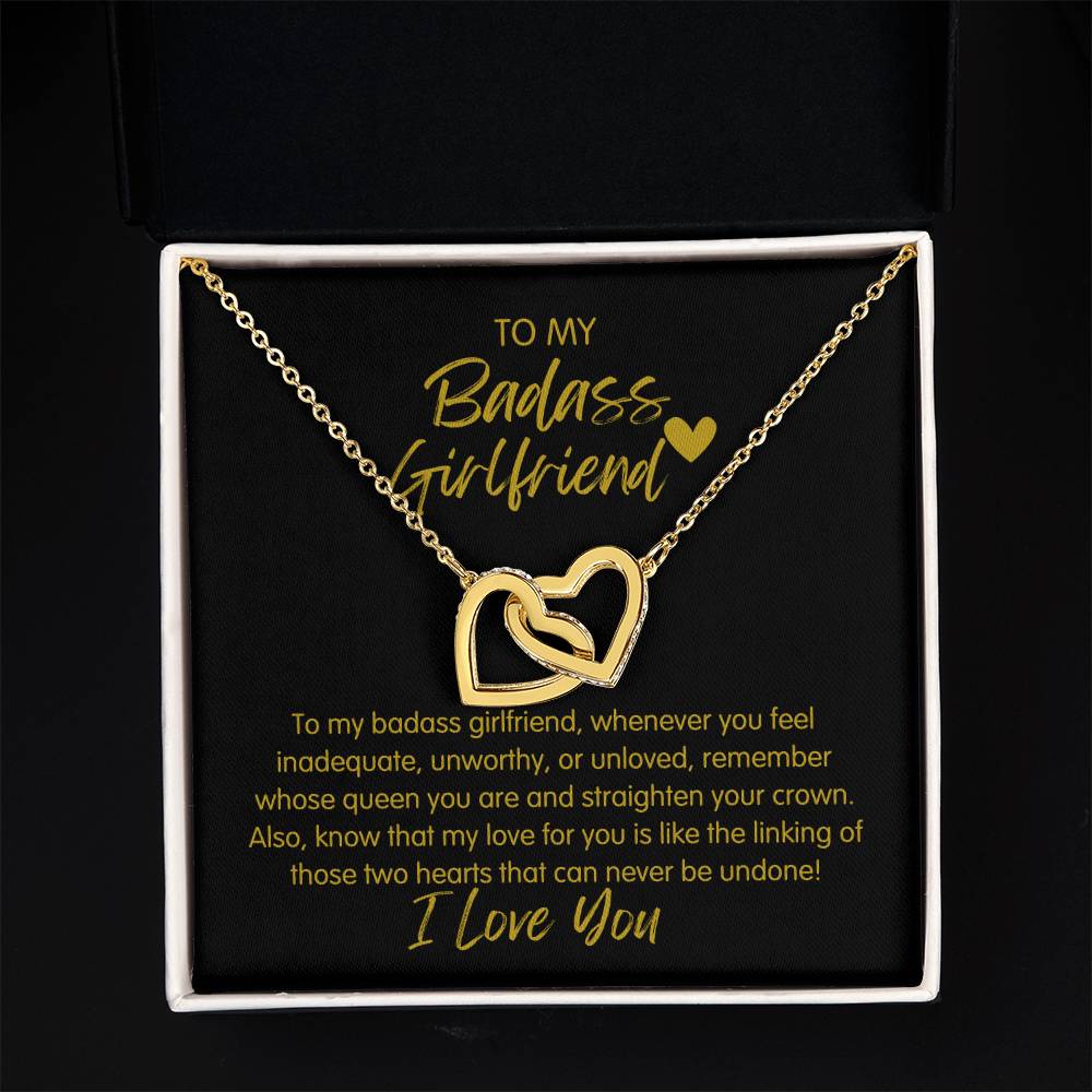 Badass Girlfriend | The Queen - Interlocking Hearts Necklace