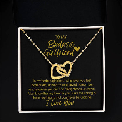 Badass Girlfriend | The Queen - Interlocking Hearts Necklace