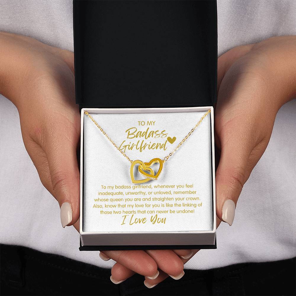 Badass Girlfriend | The Queen - Interlocking Hearts Necklace
