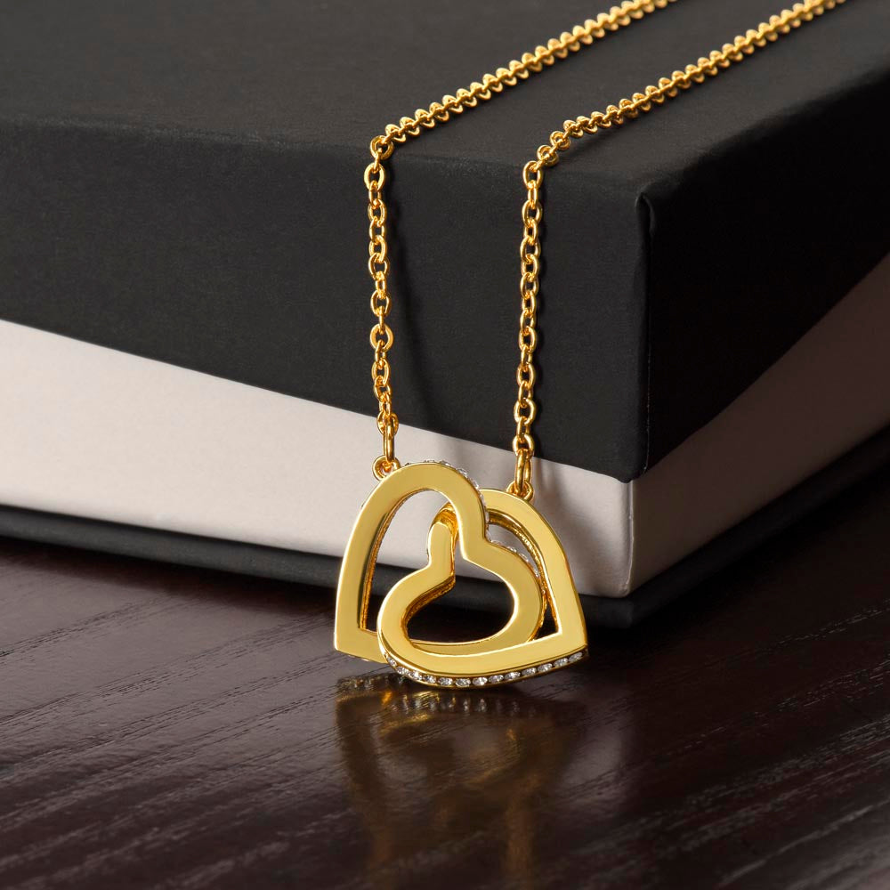Badass Wife | The Queen - Interlocking Hearts Necklace