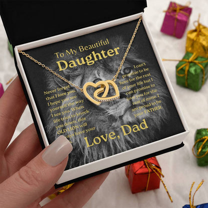 My Daughter | This old lion - Interlocking Hearts Necklace