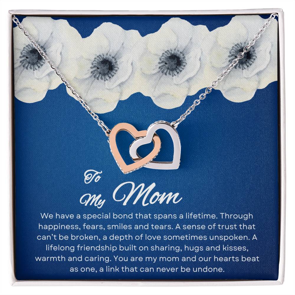To My Mom | Special Bond - Interlocking Hearts Necklace