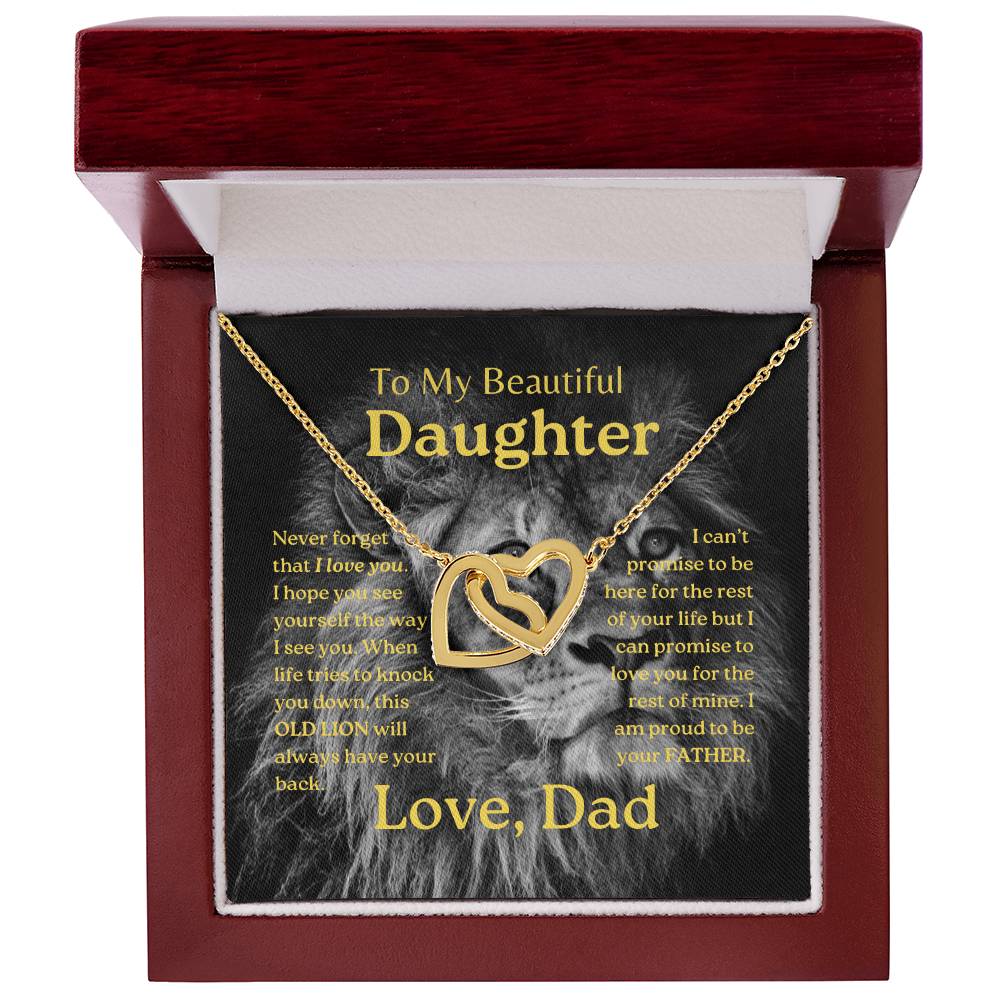 My Daughter | This old lion - Interlocking Hearts Necklace