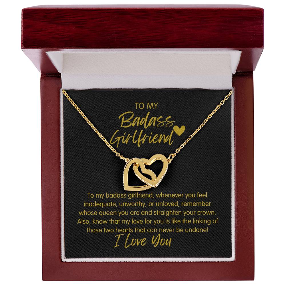 Badass Girlfriend | The Queen - Interlocking Hearts Necklace
