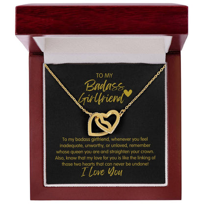 Badass Girlfriend | The Queen - Interlocking Hearts Necklace