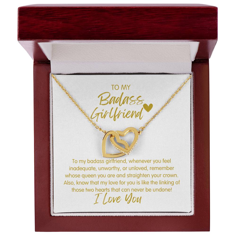 Badass Girlfriend | The Queen - Interlocking Hearts Necklace