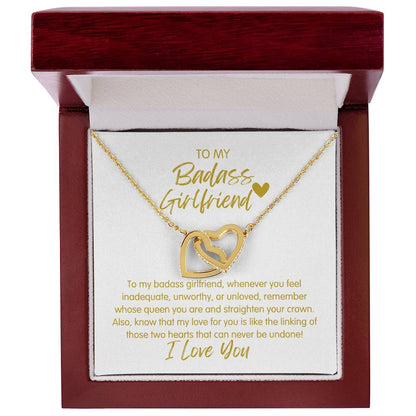 Badass Girlfriend | The Queen - Interlocking Hearts Necklace
