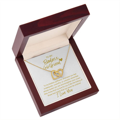 Badass Girlfriend | The Queen - Interlocking Hearts Necklace
