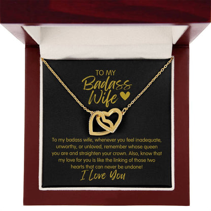 Badass Wife | The Queen - Interlocking Hearts Necklace