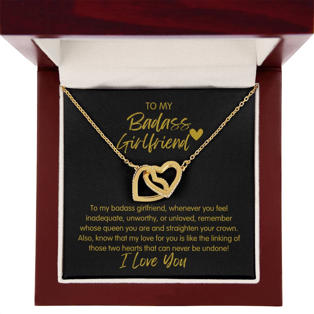 Badass Girlfriend | The Queen - Interlocking Hearts Necklace
