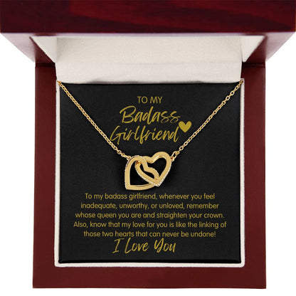 Badass Girlfriend | The Queen - Interlocking Hearts Necklace