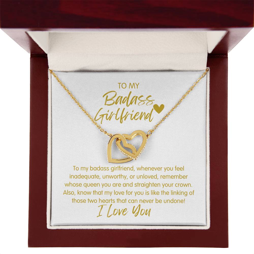 Badass Girlfriend | The Queen - Interlocking Hearts Necklace